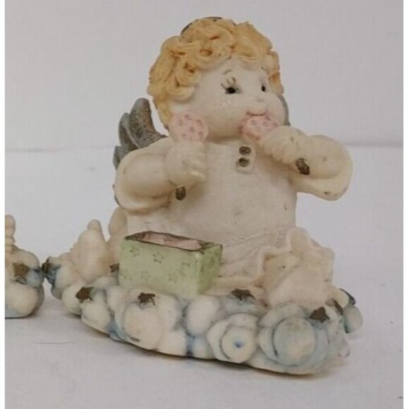 Cherubs - Set of 3 - Resin -  Heavenly Angels ® Vintage 1996 - Picture 6 of 12